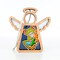 3.5" (H) Red-Eyed Tree Frog Ornament - Handcrafted in Texas - Mother's Angels® Christmas Angel Wings Figurine